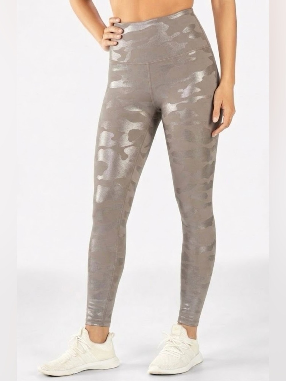 Beyond Yoga Neutral Camo High-Waist Leggings - Light Taupe